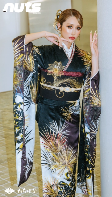 原ちゃん×nuts（ナッツ）-黒|ハタチ記念の新作振袖ご紹介 nt-806