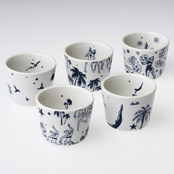 髑髑お猪口 5個セット - 横尾忠則オンラインショップ