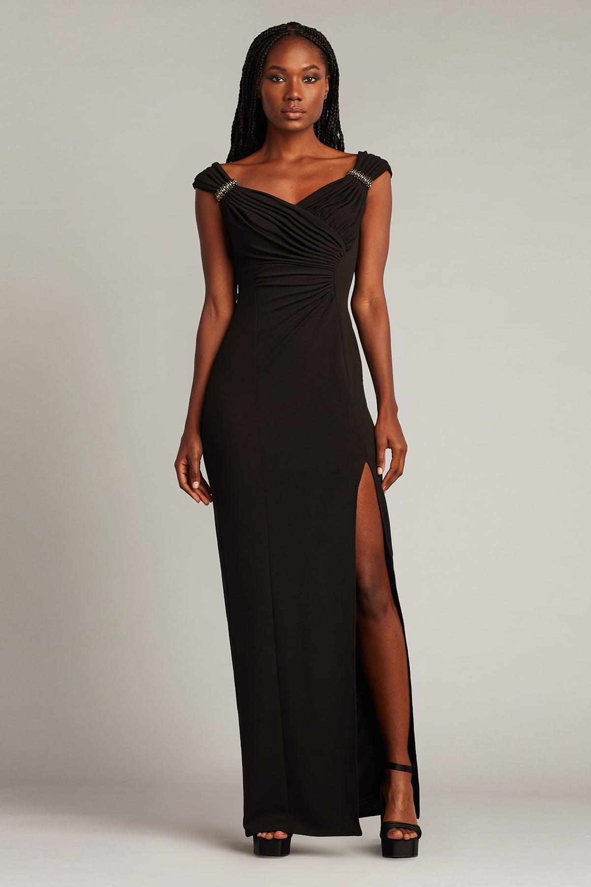 Keene Pearl Accent Gown | Tadashi Shoji