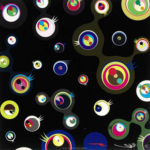 めめめのくらげ 黒 3Jellyfish Eyes black 3|村上隆Takashi Murakami