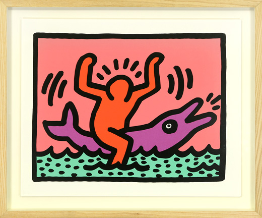 キースへリング・サイン入りpop shop東京ショップカード キースへ