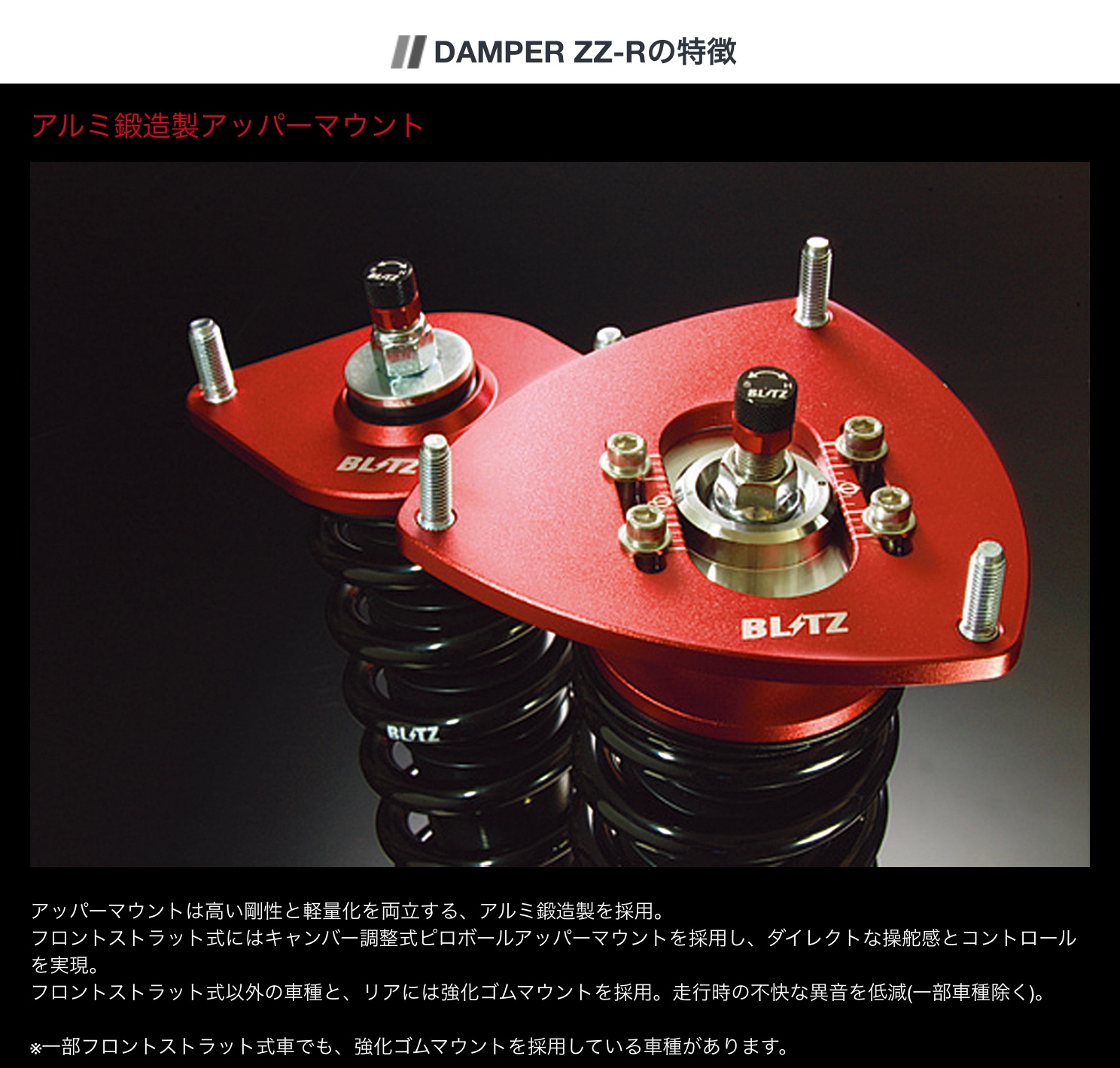 足廻り紹介〜BLITZさんの車高調☆DAMPER ZZ-R | 店舗おススメ情報