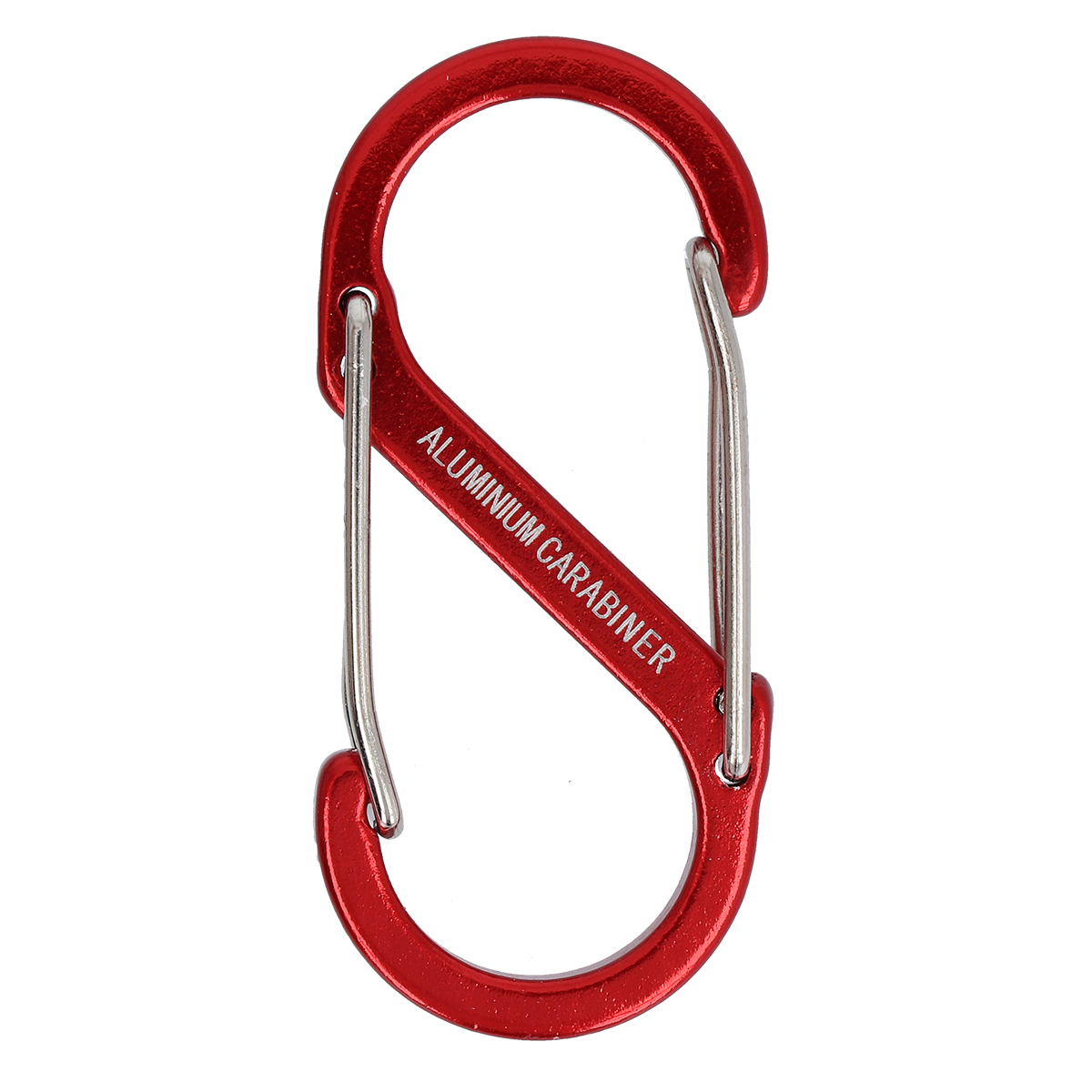 アルミS字カラビナ S レッド