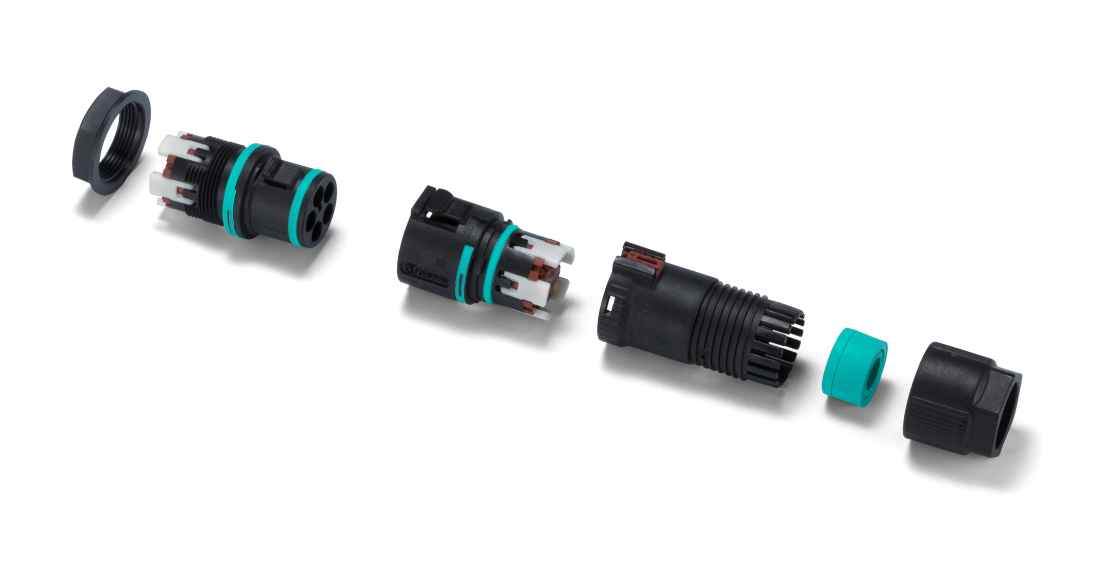 UL認証 IP68スクリューレスパネルマウント防水コネクタ THS389E