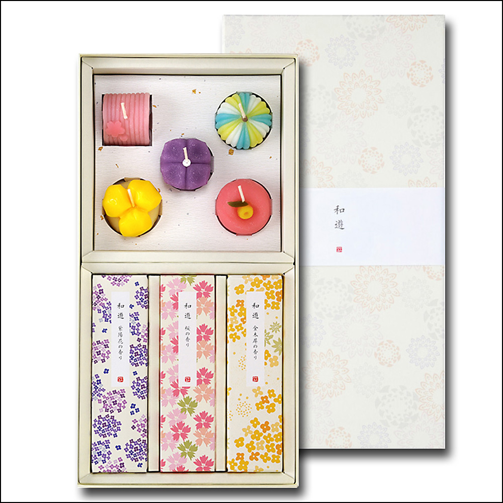 和遊＞和菓子キャンドル・お線香セット | 商品詳細 | 高島屋オンライン