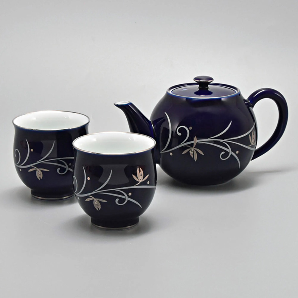 orchid wave・茶の間揃（急須1個、湯呑2客セット） | 商品詳細