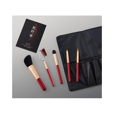 熊野化粧筆セット 筆の心（ブラシケース付）5本セット | 商品詳細