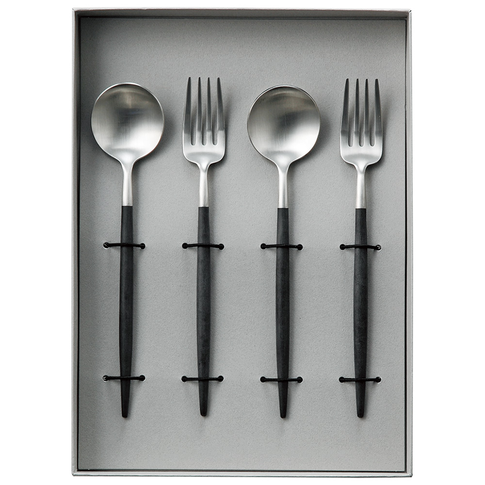 クチポール〉ゴアブラック×シルバー デザート4本ギフトセット | 商品