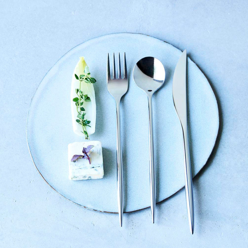 SUGATA 6本セット Silver（ナイフ・フォークLarge・スプーンLarge 各2