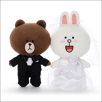 LINE CHARACTER ブライダルぬいぐるみ｜商品情報｜タカラトミーアーツ