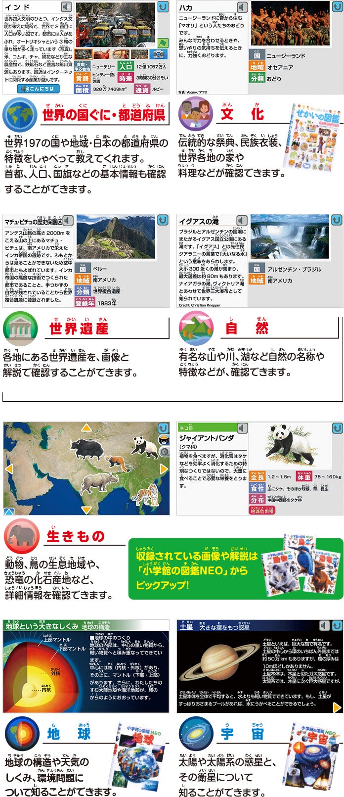 小学館の図鑑NEOGlobe｜タカラトミー
