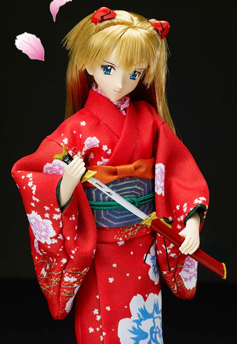 式波・アスカ・ラングレーと日本刀｜エヴァンゲリオン究極の和ドール