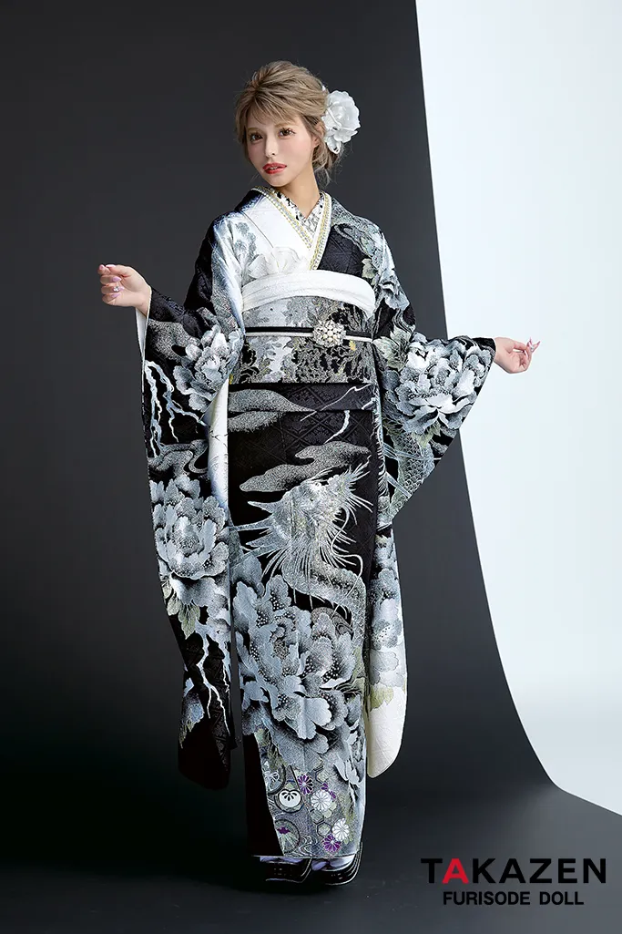 ジャパンモード 黒/シルバー(銀色) 本物龍柄一番人気 目立つ