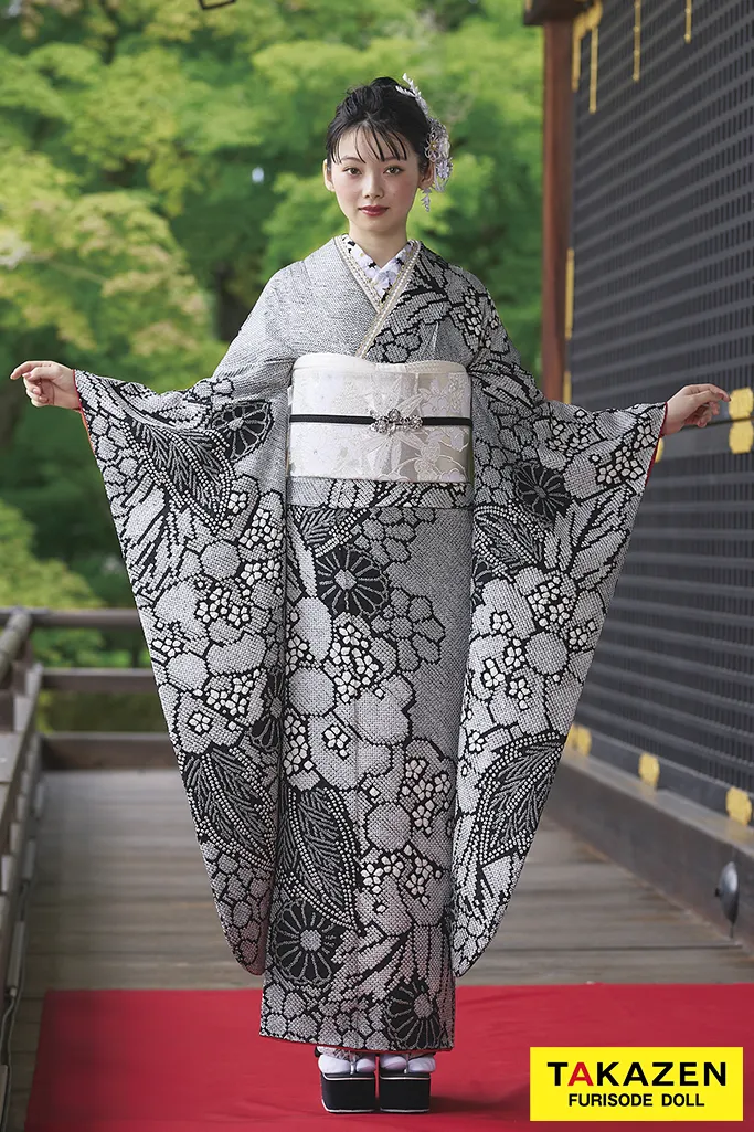 プレミアム古典 逸品本疋田総絞り 黒 高級振袖 大人っぽい 人とかぶら