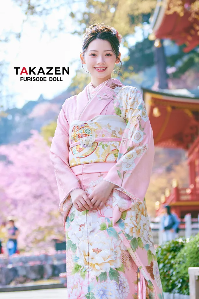 正統派古典 ピンク/淡い色 牡丹柄 はんなり 上品 綺麗系 大柄 かわいい