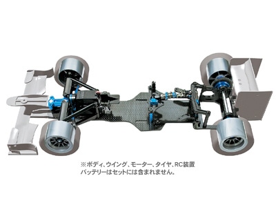タミヤ 電動RCカーシリーズ 1/10RC F104ver.II PROシャーシキット | タミヤ
