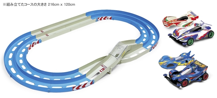 Jr Mini 4Wd Oval Home Circuit Blue/Includes Special Kits X 2