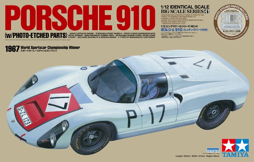 Porsche 910 W/Photo Etched Parts / Tamiya USA