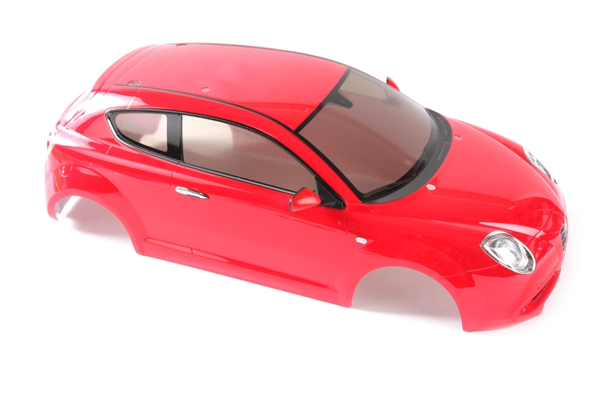 Rc Body Set Alfa Romeo Mito Finished Red (L) / Tamiya USA