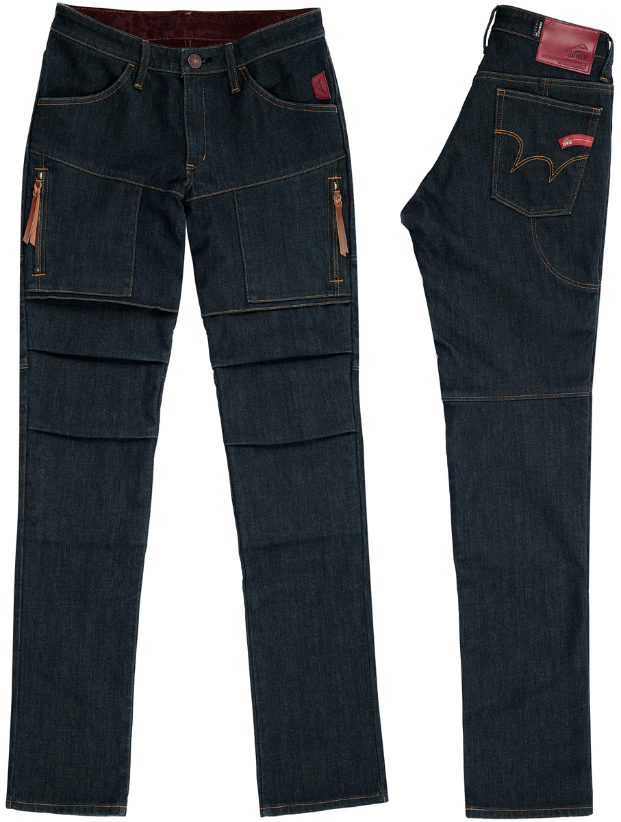 KUSHITANI×EDWINコラボの防風ライディングジーンズ4タイプが販売中