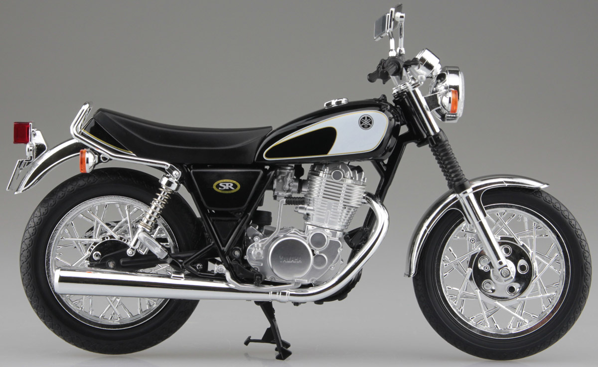 SKYNETからヤマハ SR400の1/12スケール 塗装組立済み完成品モデルが