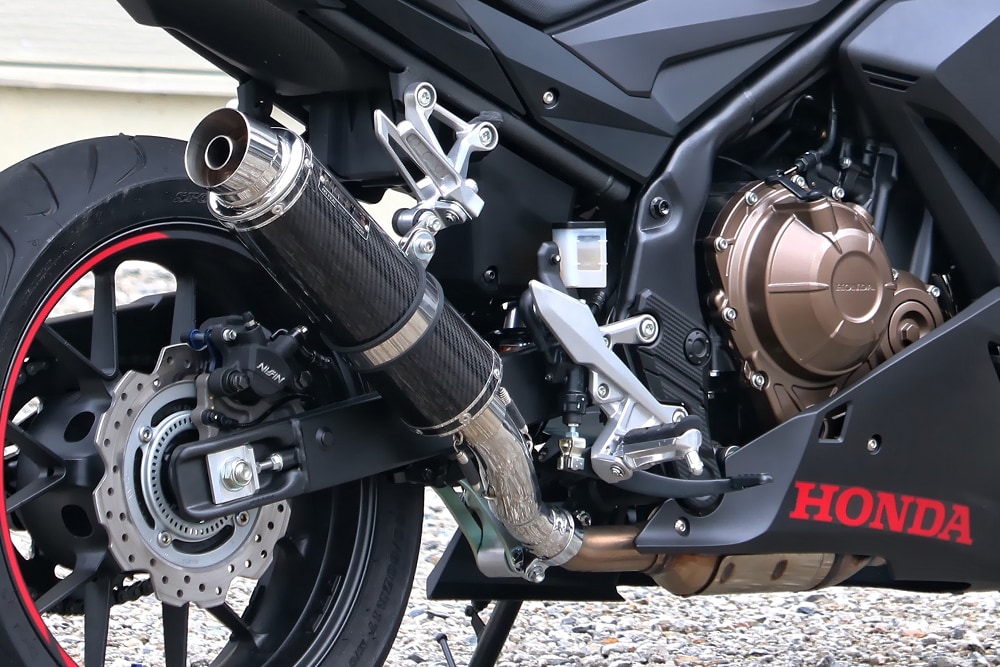 重低音を重視しつつもジェントルな排気音！WR'Sの新型CBR400R用