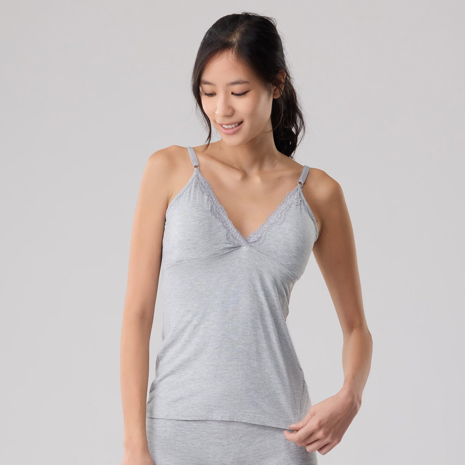 Silktouch TENCEL™ Modal Lace Camisole with Pads | Tani