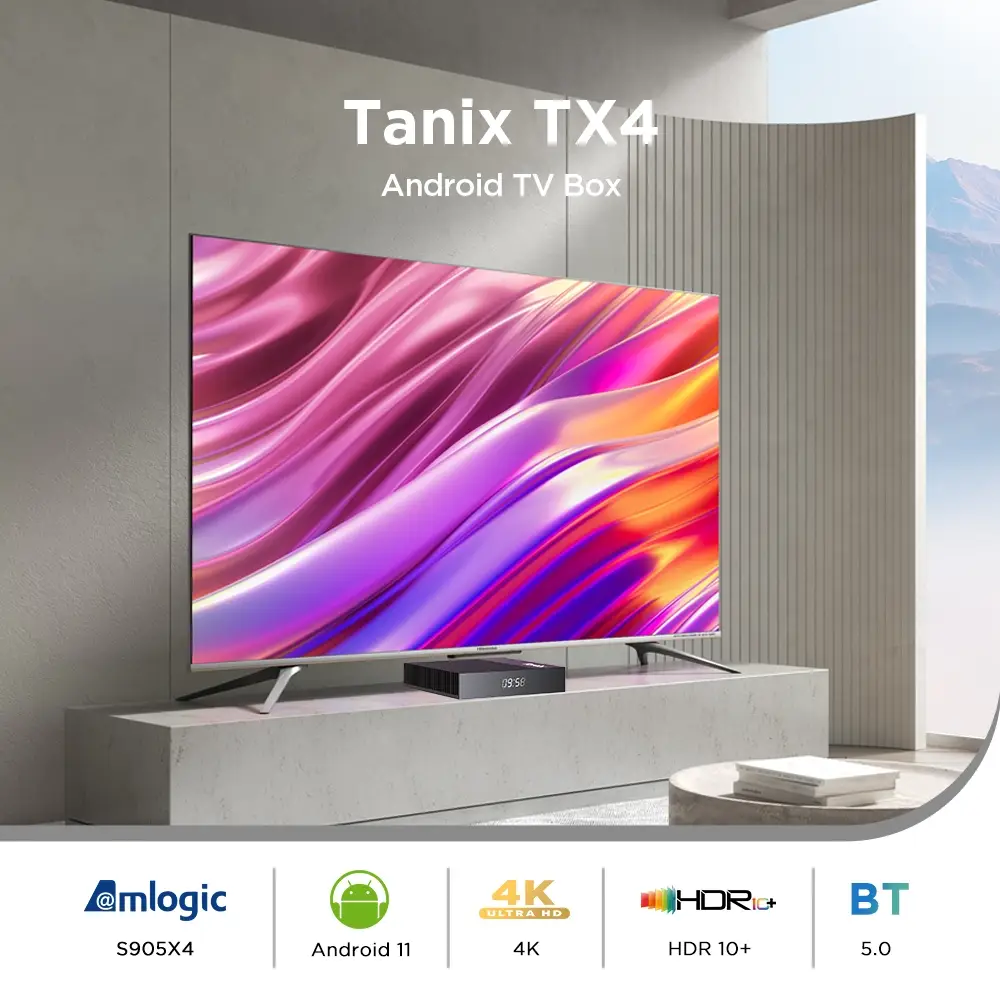 TX4 Smart Amlogic S905X4 カスタマイズ Android TV Box セットトップ
