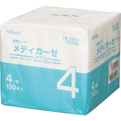 たのめーる】オオサキメディカル メディガーゼ 30×30cm 4ツ折 1パック
