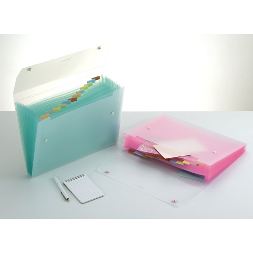 たのめーる】セキセイ ドキュメントファイル A4 13ポケット グリーン