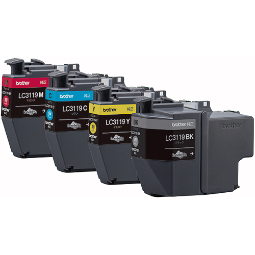たのめーる】ブラザー インクカートリッジ 4色パック 大容量 LC3119