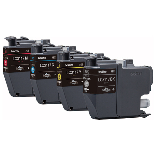 たのめーる】ブラザー インクカートリッジ 4色パック LC3117-4PK 1