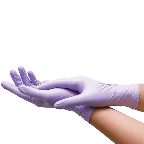 たのめーる】川西工業 検査検診用ニトリルグローブ ダリア 粉なし M
