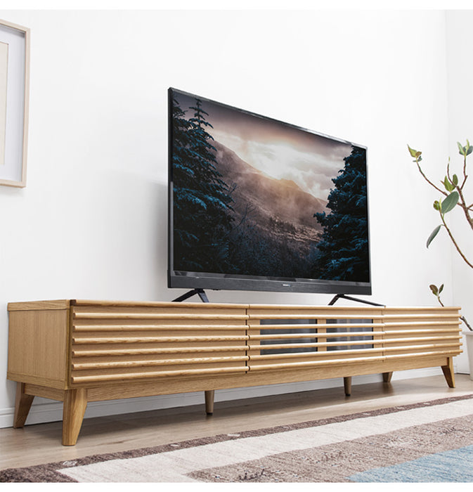 幅200cm] テレビ台完成品 アッシュ 無垢材 おしゃれ 天然木