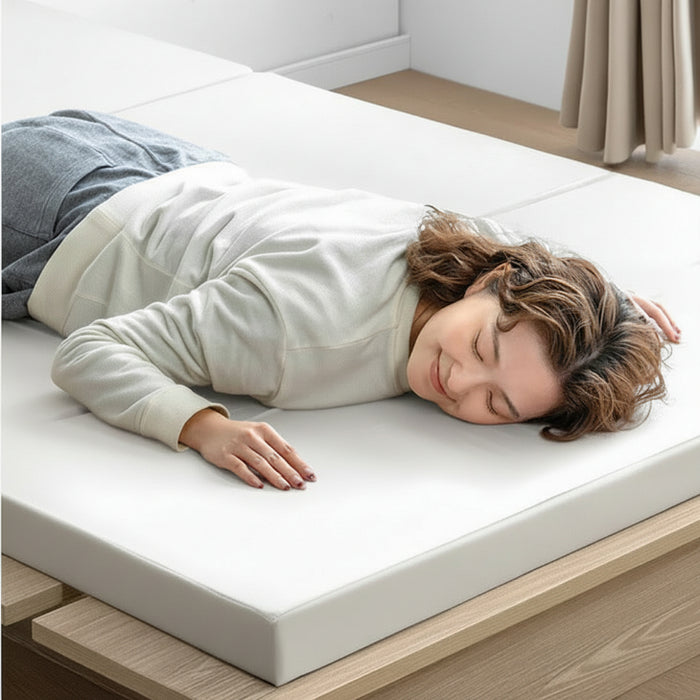 ダブル] 高反発マットレス 3つ折り 厚み5cm 日本製〔23300039