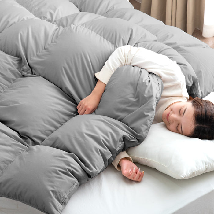 クリアランス】≪累計30万枚突破≫ [セミダブル] 羽毛布団 ホワイト