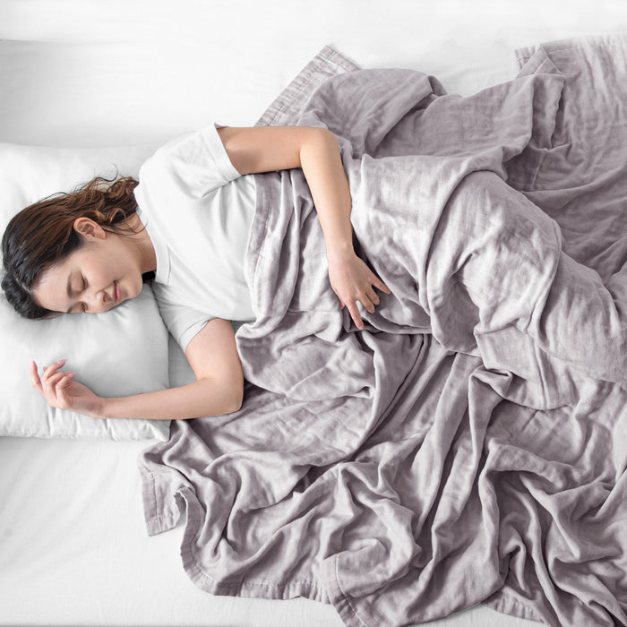 ダブル] 5重のガーゼケット 丸洗いOK エコテックス認証 肌掛け布団 無