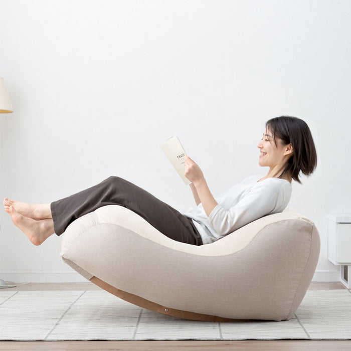 揺れる” ビーズクッション ロッキング マイクロビーズ 1人用 カバー