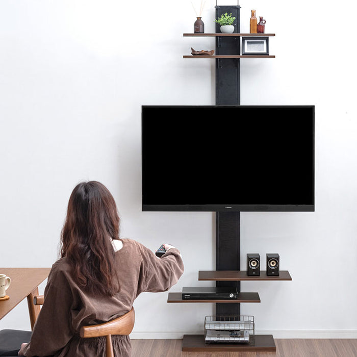 32～65インチ対応] 新提案！ハイタイプ 上下/左右首振 つっぱり式