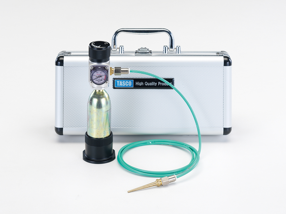 小型冷蔵庫、小型エアコンメンテナンス用携帯チッソブローキット