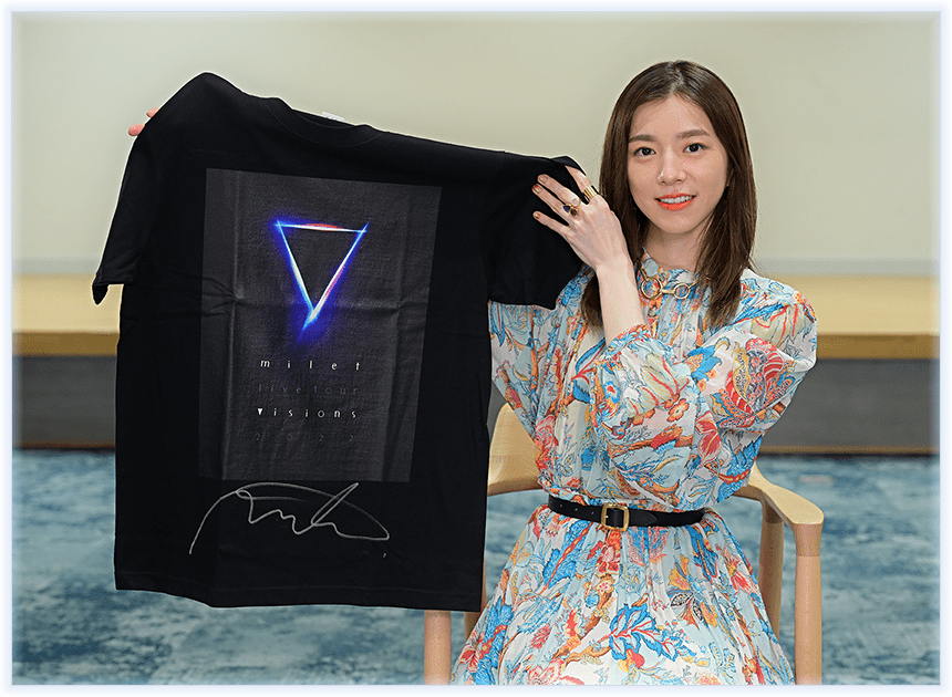 TBSチャンネル 加入者限定プレゼント milet直筆サイン入りTシャツを5名