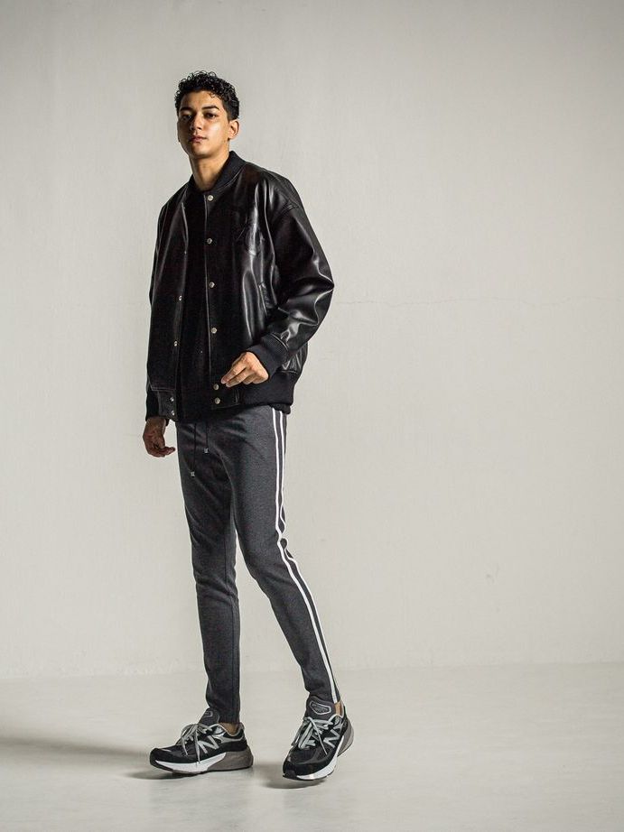 RESOUND CLOTHING - 《予約9月1日18時締め》 leather Varsity jacket