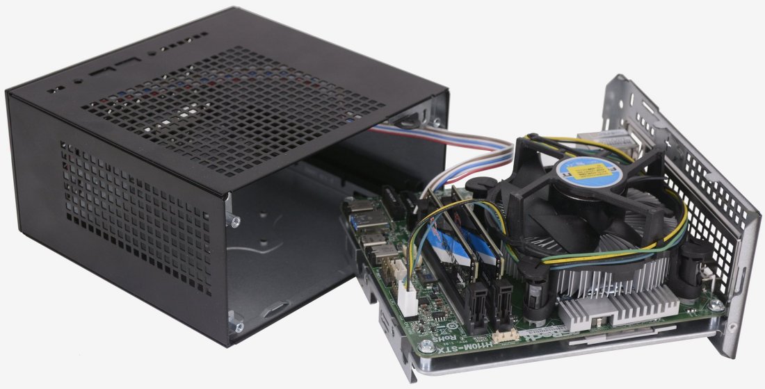 【OS付】ASRock DeskMini 110 Pentium G4600 ASRock DeskMini 110 mini-STX PC Review > Inside DeskMini | TechSpot