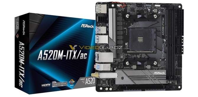 ASRock A520M Pro4 Motherboard Pictured, A520 Platform Lacking PCIe