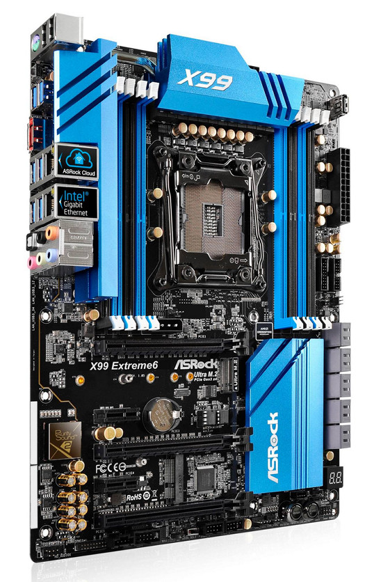 ASRock Shares Pictures of Its X99 Extreme6 LGA2011 Motherboard