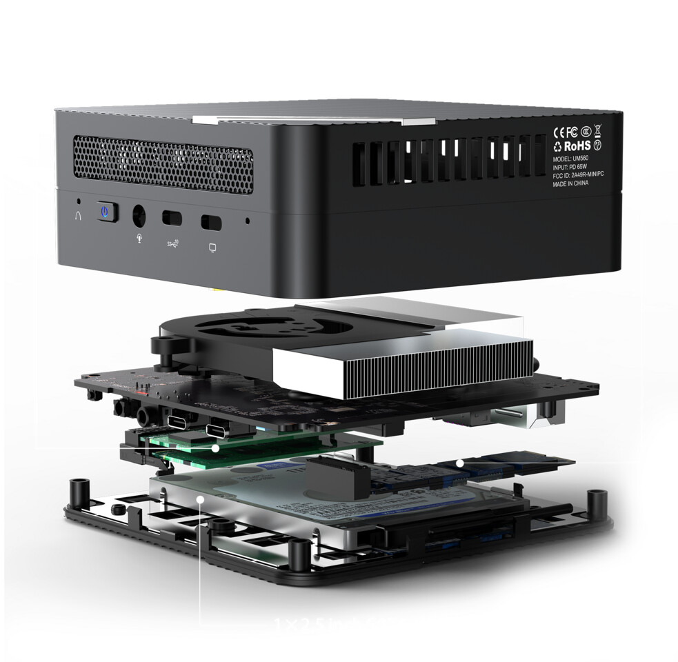 Minisforum Announces UM580 Mini PC Featuring Ryzen 7 5800H