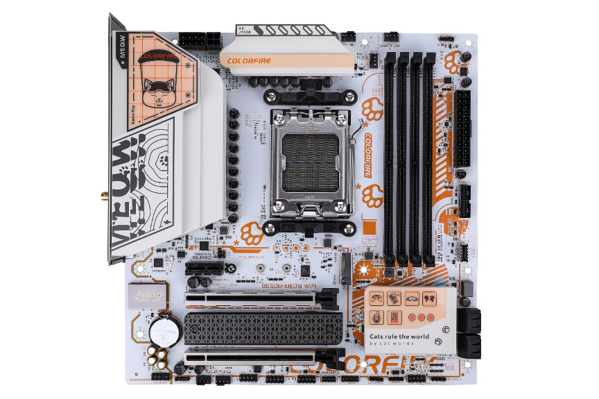 COLORFUL Presents the COLORFIRE B650M-MEOW WIFI Motherboard