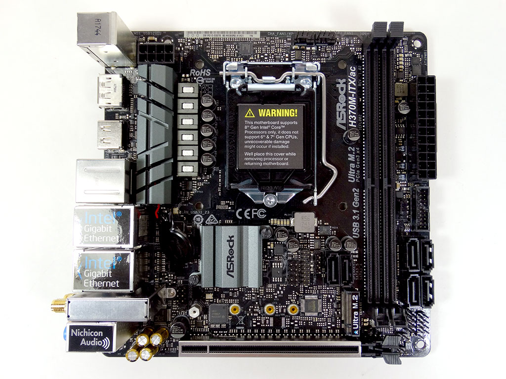 ASRock H370M-ITX/ac Review - Board Layout | TechPowerUp