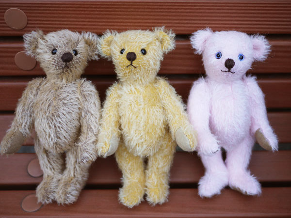 モヘアで作る23㎝テディベアキット