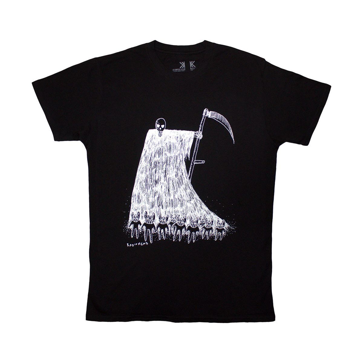 Radiohead バンドTシャツ レディオヘッド Grim Reaper BLACK [Organic